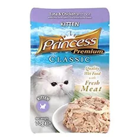 Buy Princess Adult Cat Premium Pouch Food Chicken Tuna With Rice