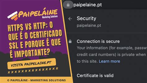 Https Vs O Que Um Certificado Ssl Paipel Ine