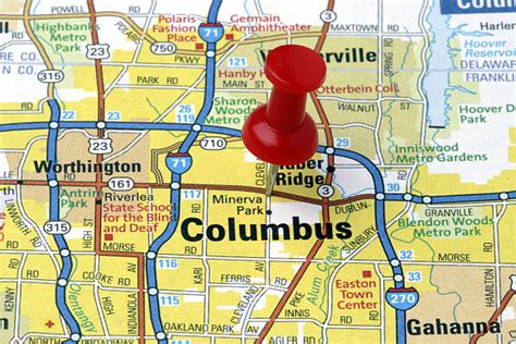 Columbus Ohio Map Stock Photos, Pictures & Royalty-Free Images - iStock