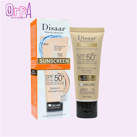 Disaar Sunscreen Bronz Foundation Spf Pa G Orpa