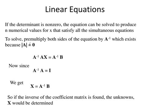 Matrices And Linear Equations Ppt Download