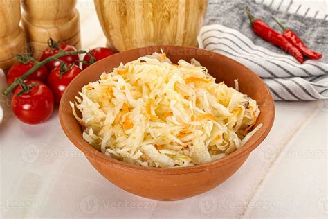 Homemade fermented cabbage Sauerkraut 35331936 Stock Photo at Vecteezy