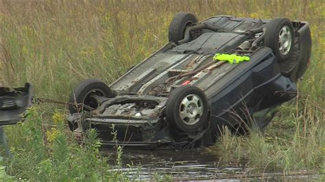 Car Rolls Over Into Ditch In Boone County Accident Youtube