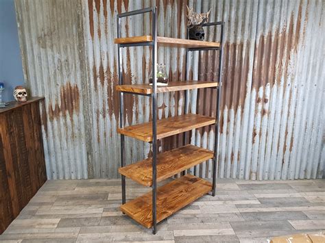 Free Standing Shelving Unit Industrial Style Freestanding Etsy Uk