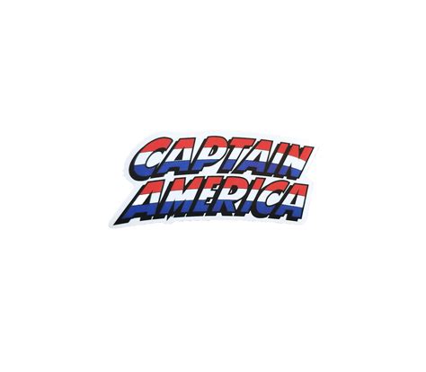 Captain America Logo, Name Captain America Stickers