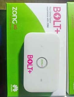 Zong 4G Bolt Plus Unlocked Internet Device Full Box Warranty 9 Month F