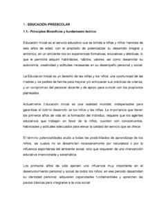 Educaci N Preescolar Principios Filos Ficos Y Educaci N