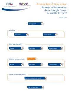 Stratégie médicamenteuse du contrôle glycémique du strat 233 gie m