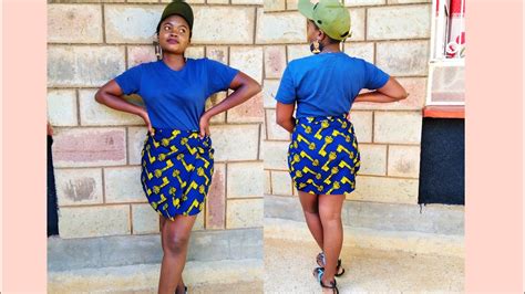 HOW TO MAKE AN ANKARA WRAP SKIRT EASY SEWING FOR BEGINNERS DIY