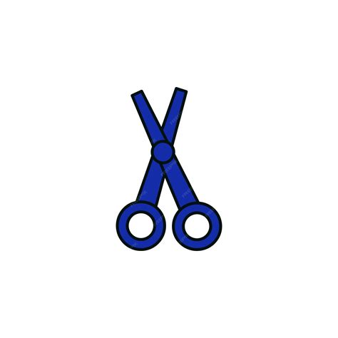 Premium Vector | Barber scissors vector type icon