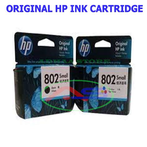 Jual Hp 802 Original Ink Cartridge Tinta Printer Hp Deskjet 1000 1010 1011 1510 2000 2050 3050