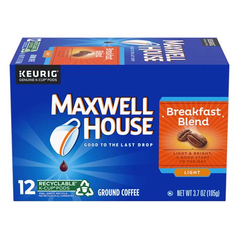 Save On Maxwell House Breakfast Blend Light Roast Coffee K Cup Pods