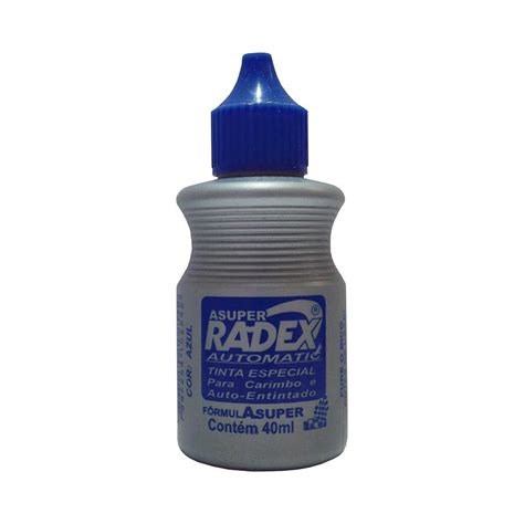 Tinta Para Carimbo Auto Entintado Ml Azul Radex No Shoptime