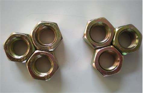 China Grade 8 Yellow Zinc Plated Hex Nut Manufacturers Suppliers