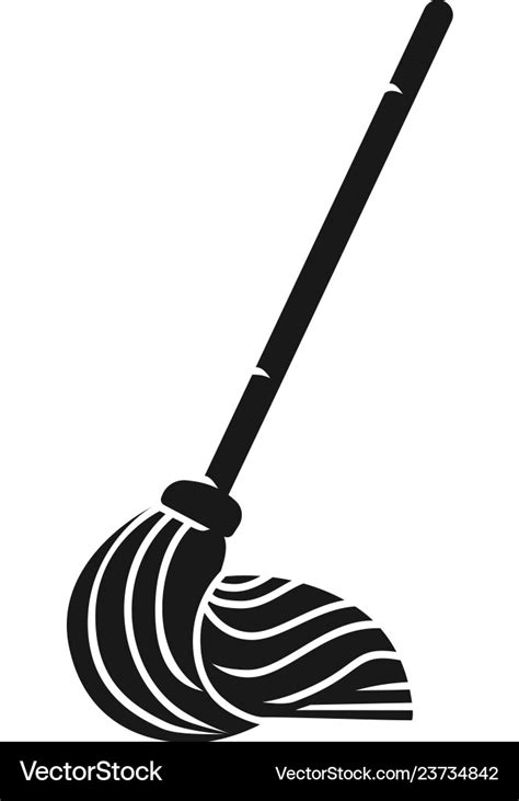 Mop Icon Simple Style Royalty Free Vector Image