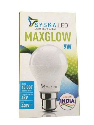 Ceramic Round W Syska Maxglow Led Bulb At Rs Piece In Lucknow Id