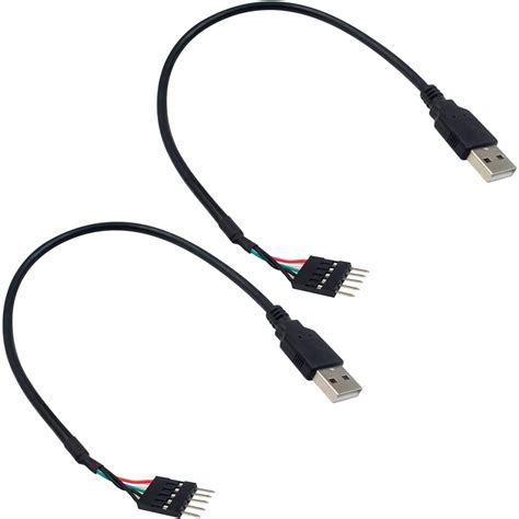 Buy Duttek Usb To Usb Motherboard Header Cable Usb 20 Type A Male To 5 Pin Male Header Dupont