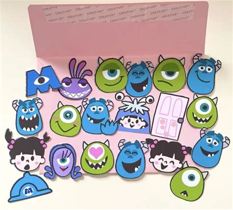 DISNEY PIXAR MONSTERS Inc Emoji Style Stickers Disney £3.50 - PicClick UK