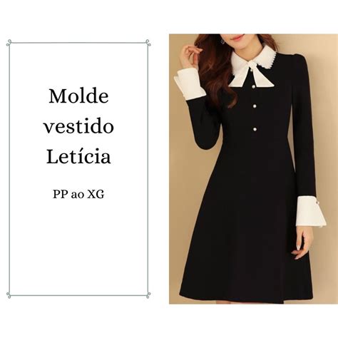 Molde de Vestido Letícia em PDF Atacadão da Costura