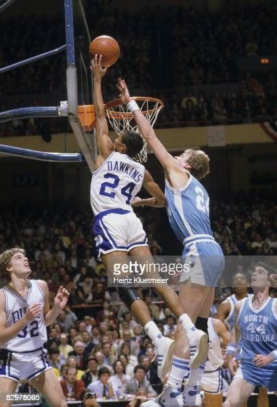 Duke Johnny Dawkins In Action Dunk Vs Unc Greensboro Nc News Photo