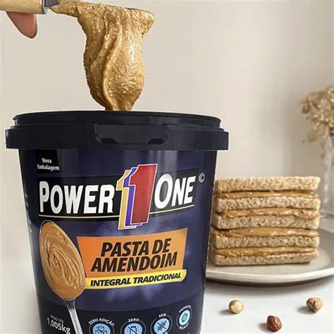 Pasta De Amendoim Tradicional Integral Power1One 1 005kg