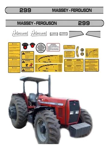 Adesivos Trator Massey Ferguson Advanced Ca Mq Cor Cinza