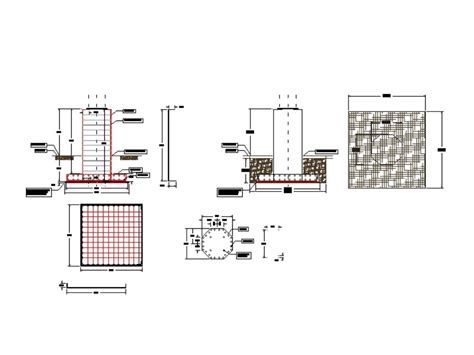 Cimentaci N Octogonal En Autocad Librer A Cad