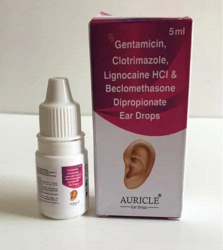 Auricle Gentamycinbaclomethasoneclotrimazolelignocaine Ear Drop 5ml