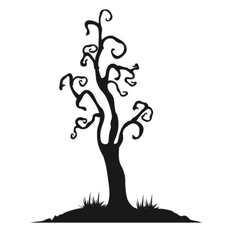 Halloween Tree Silhouette 45840871 Vector Art at Vecteezy