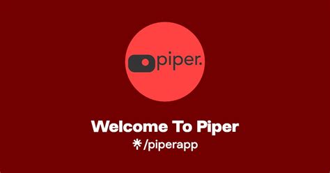 Welcome To Piper Instagram Facebook Linktree