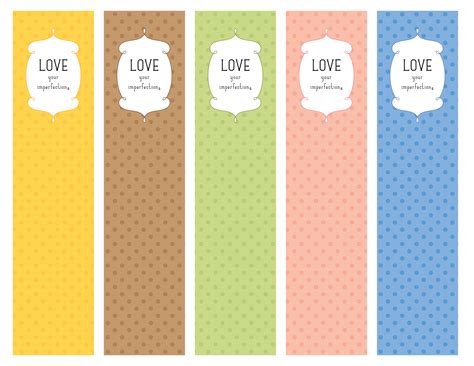 5 Best Images Of Free Design Printable Bookmark Templates Bookmark