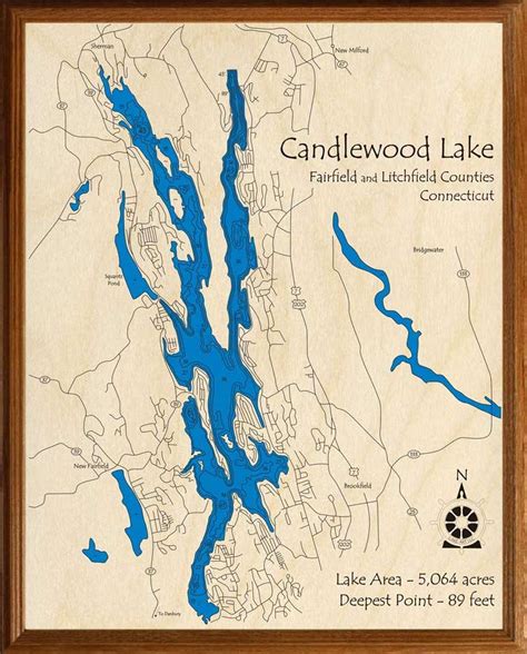 Map Of Candlewood Lake Connecticut - Fredi Jo-Anne