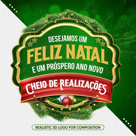 3d Selo Verde Feliz Natal é Um Próspero Ano Novo Cheio De Conquistas