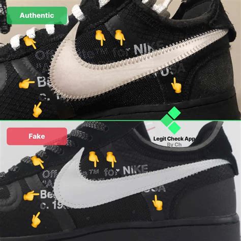 How To Spot The Fake Off White Nike Air Force Black Legit Check By Ch