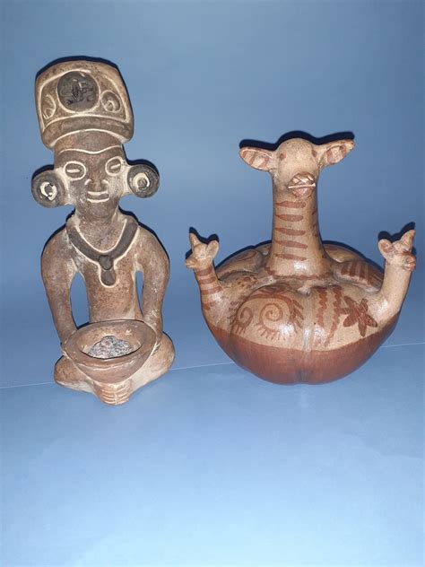 Figurer I Terrakotta Pottery Fr N Latin America K P P Tradera