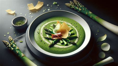 Michelin Star Asparagus Soup At Home Garlic And Ham Twist Youtube