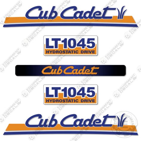 Fits Cub Cadet Lt1045 Decal Kit Riding Mower Equipment Decals