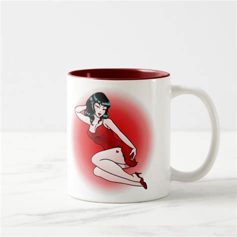 Retro Pinup Coffee Cup Vintage Pinup Girl Mug