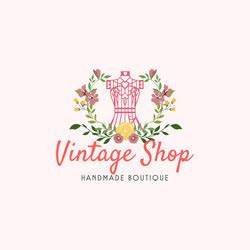 Tailor Sewing Vintage Fashion Retro Logo Sign Vector Image