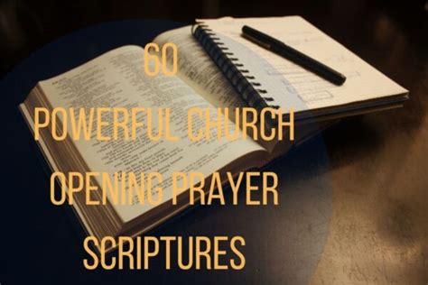 60 Powerful Church Opening Prayer Scriptures