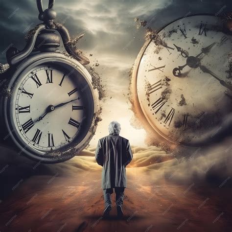 Premium Photo | Photo Surreal art time management Schedule efficiency