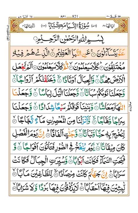 Surah An Naba Faiz E Islam