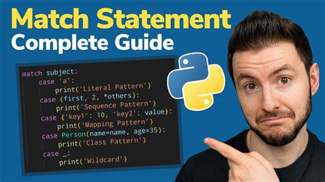 MASTER The Match Statement In Python Python 3 10 Switch Case Complete