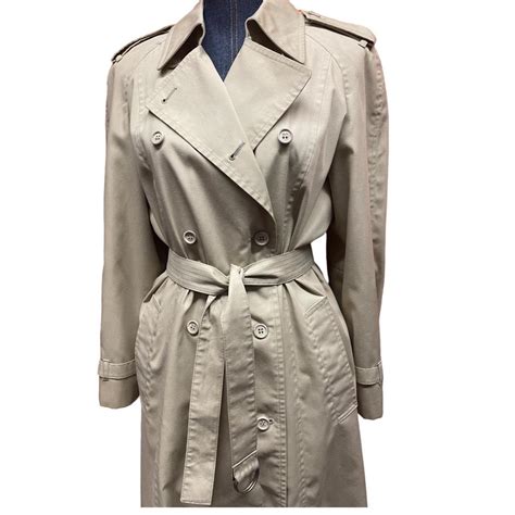 Vintage London Fog Trench Coat So Cute Marked Size Depop