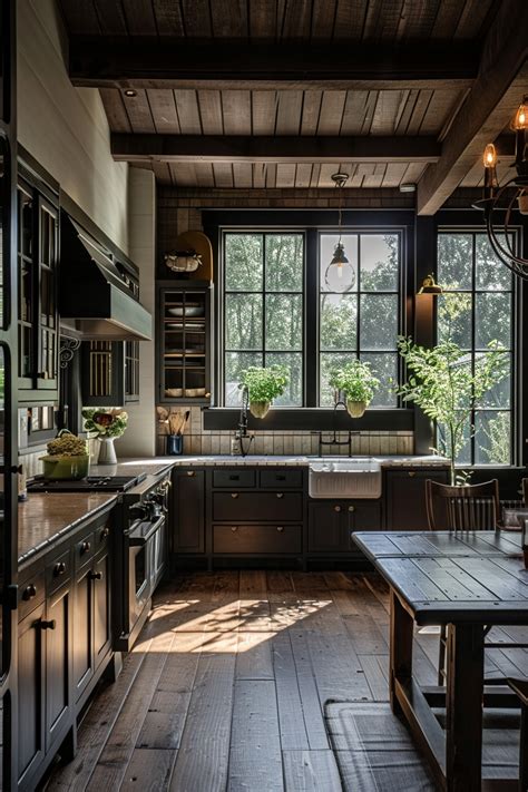 40 Aesthetic Moody Farmhouse Kitchen Ideas In 2024 Farmhouse Kitchen