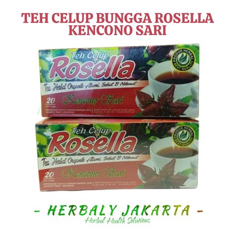 Jual Teh Celup Bunga Rosella Kencono Sari Teh Herbal Asli Teh