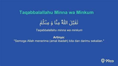 Tulisan Arab Taqabbalallahu Minna Wa Minkum Yang Benar