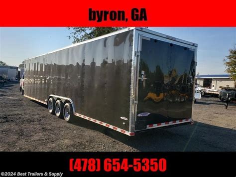 8x34 Cargo Trailer For Sale New Freedom Trailers 85x34 Triple 5k Tandem Axle Trailersusa