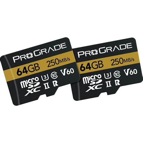 ProGrade Digital 64GB UHS II MicroSDXC Memory Card PGMSD64GBP2BH