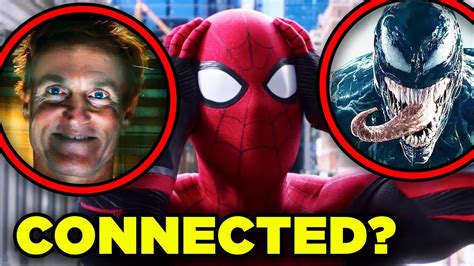 Spider Man No Way Home Connections With Venom Rt Youtube